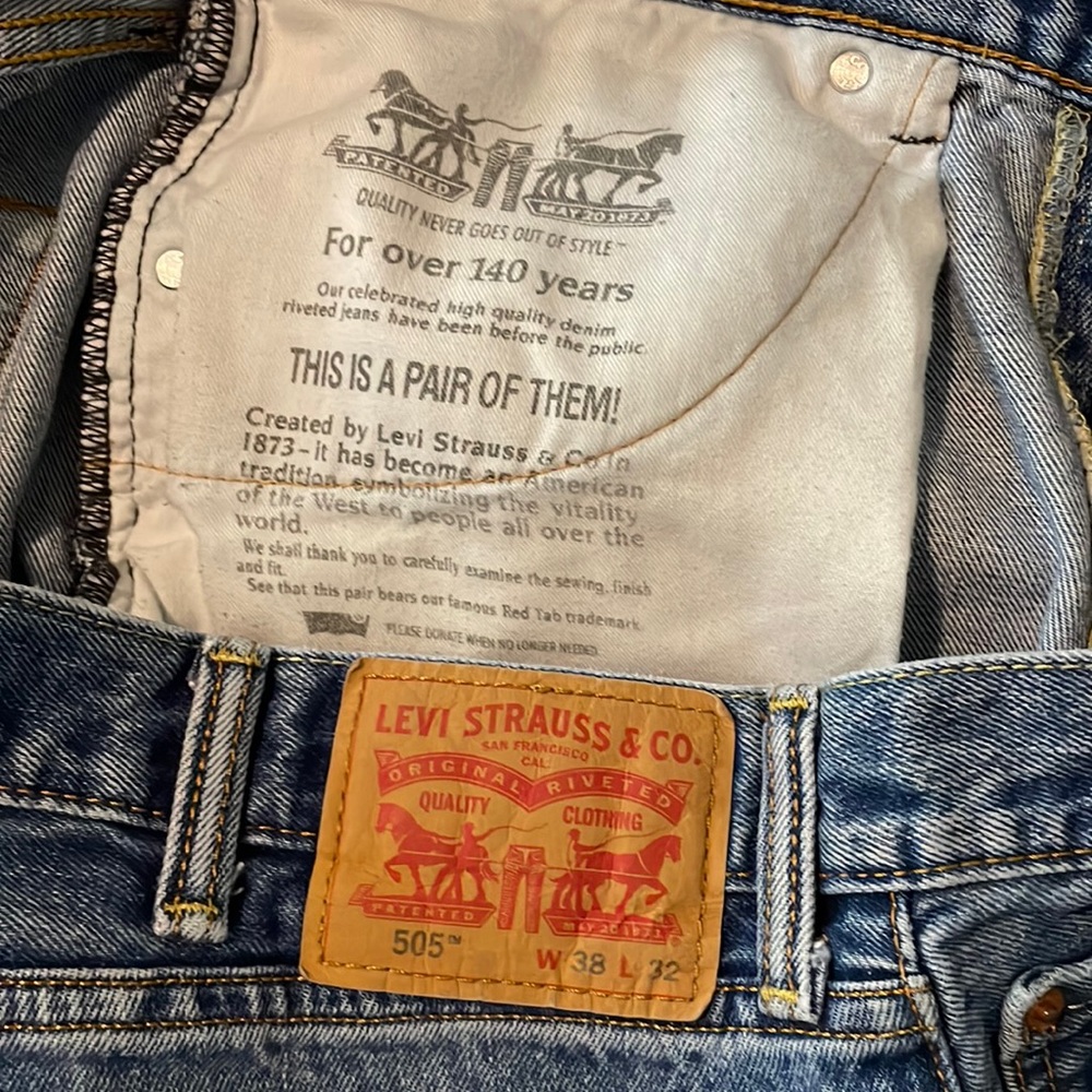 Levi 505 jeans w38 L32
